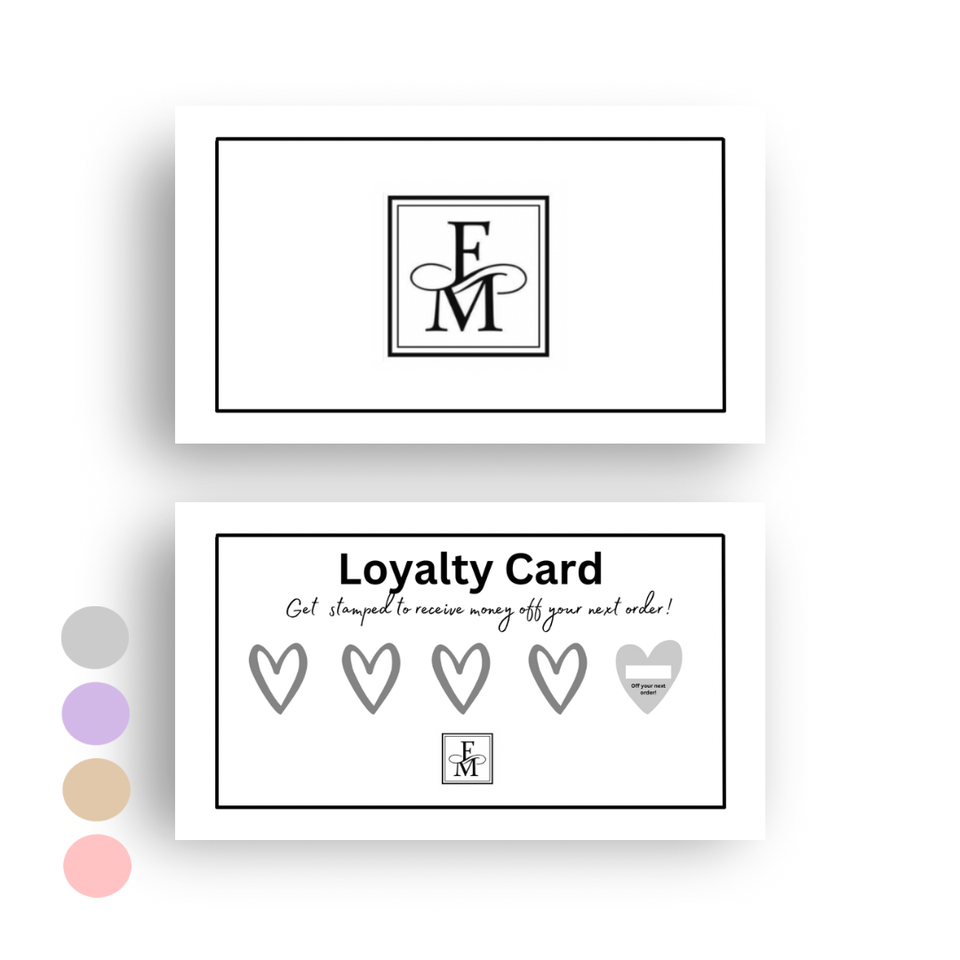 FM fragrance loyalty cards
