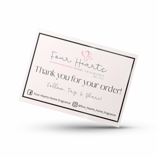 A6 THANK YOU CARDS - SINGLE SIDED