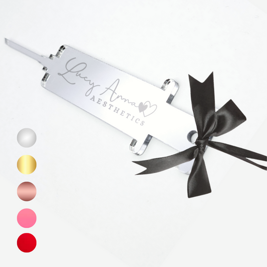 Customised/Branded Mirror Syringe Christmas Baubles