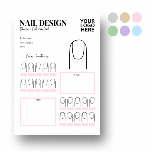 Natural Nail Design Planning Sheet