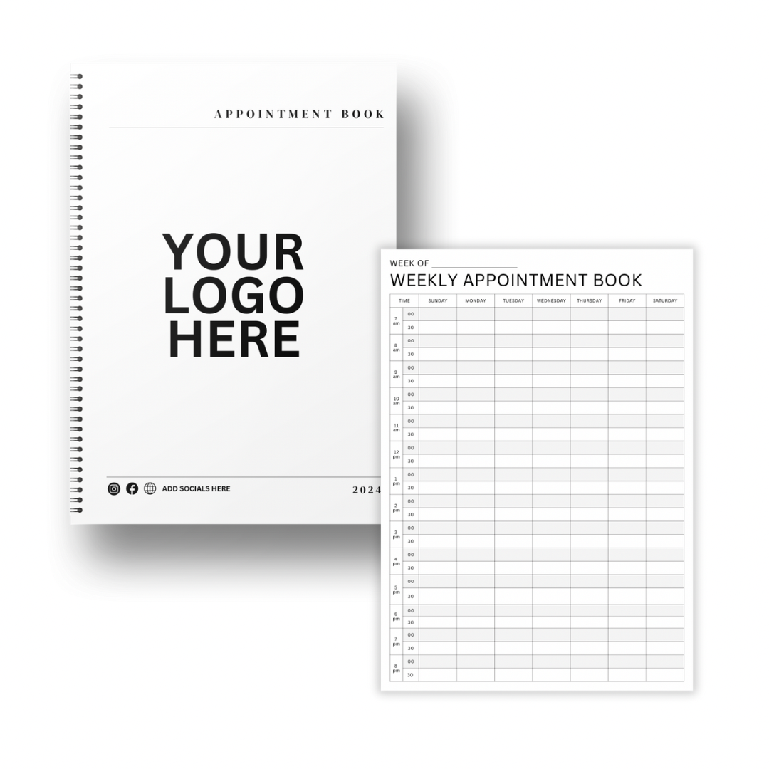 Customised/Branded Weekly Appointment Book