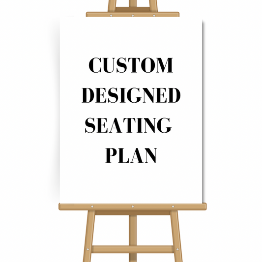 Custom Designed Wedding Seating Plan Sign