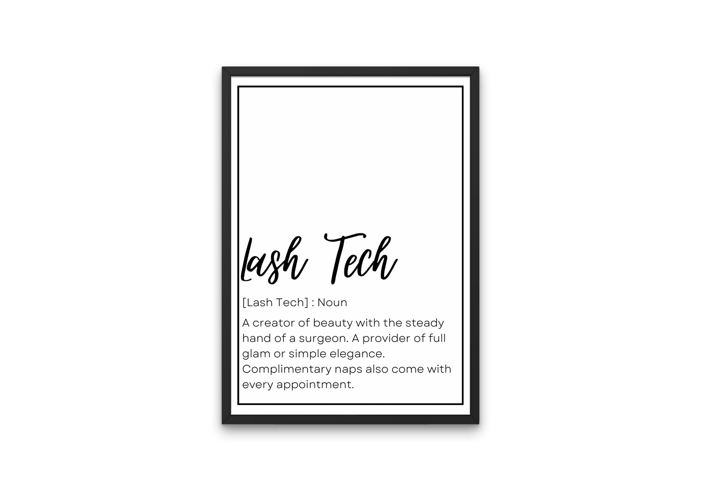 Lash Tech print